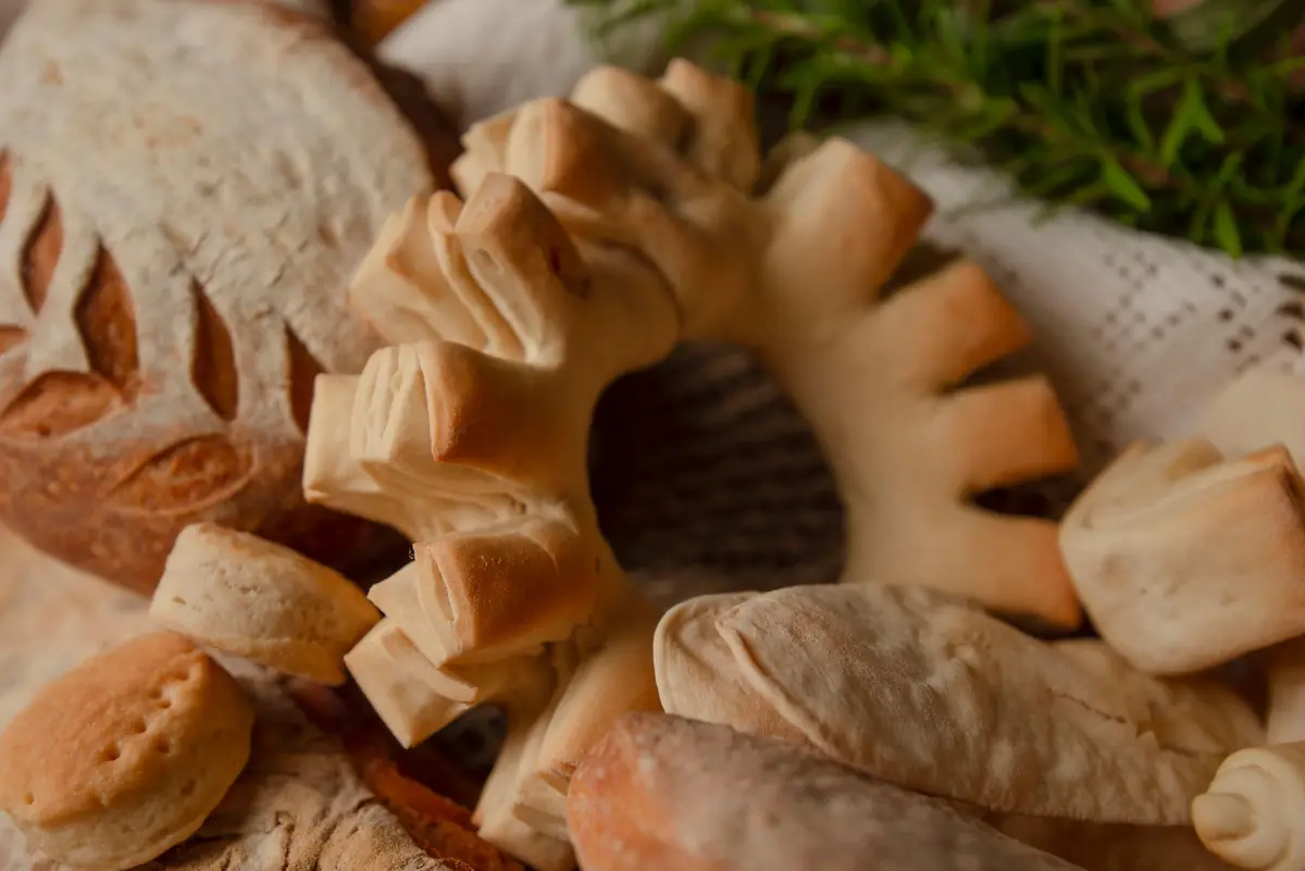 Fresh-baked bread